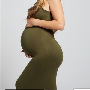 Bumpsuit Maternity Dress - Olive